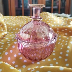 Vintage Authentic Egyptian Handblown Glass Bottle